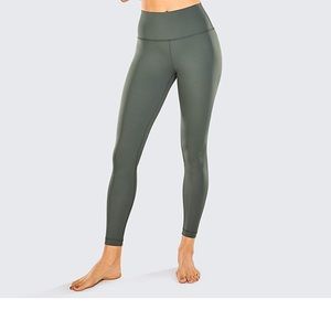 CRZ YOGA Women's Yoga Pants 25 Inches - 7/8 High Waisted Workout Leggings